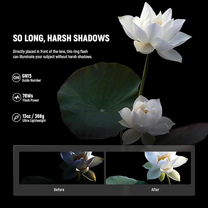 NEEWER RF1-N Marco Ring Flash Light Compatible - Image 2