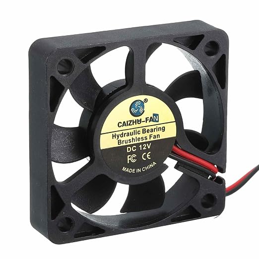 MECCANIXITY 5010 Fan 50mm x 10mm 2 Inch 12V Small Plastic Cooling Fan 2 Pin by MECCANIXITY