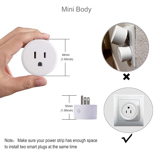 Zigbee Smart Plug Outlet, Mini Remote Voice Control - Image 3