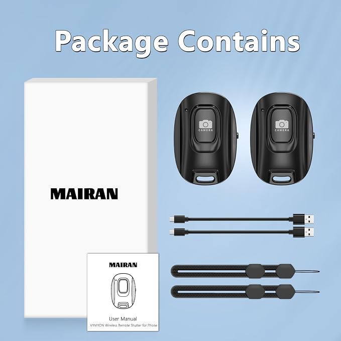 MAIRAN Rechargeable Wireless Camera Remote Shutter - Image 7