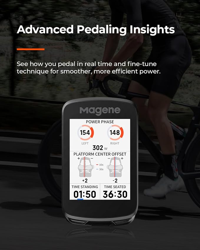 Magene C606 V2 Bike Computer GPS – 2.8" Color Touchscreen, Live Segments - Image 6