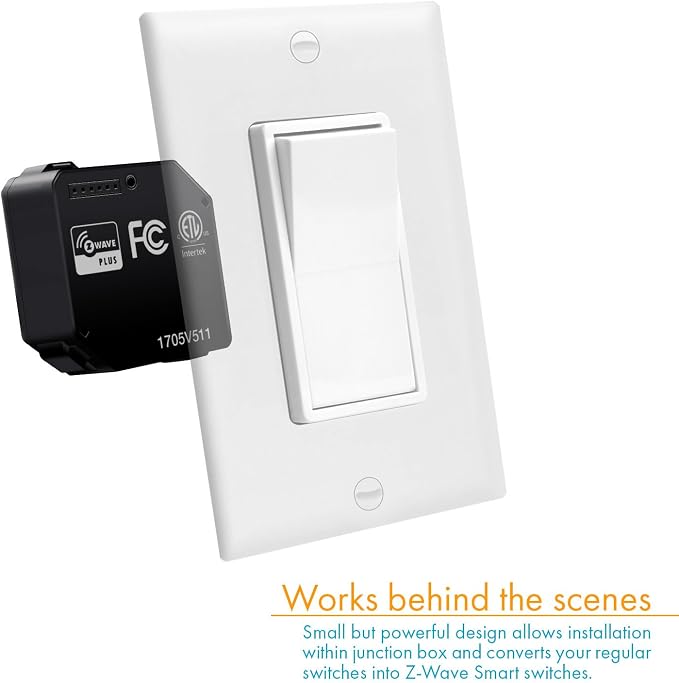 ENERWAVE Z-Wave Plus Relay, Hidden Smart Switch Wireless Remote Control to - Image 3
