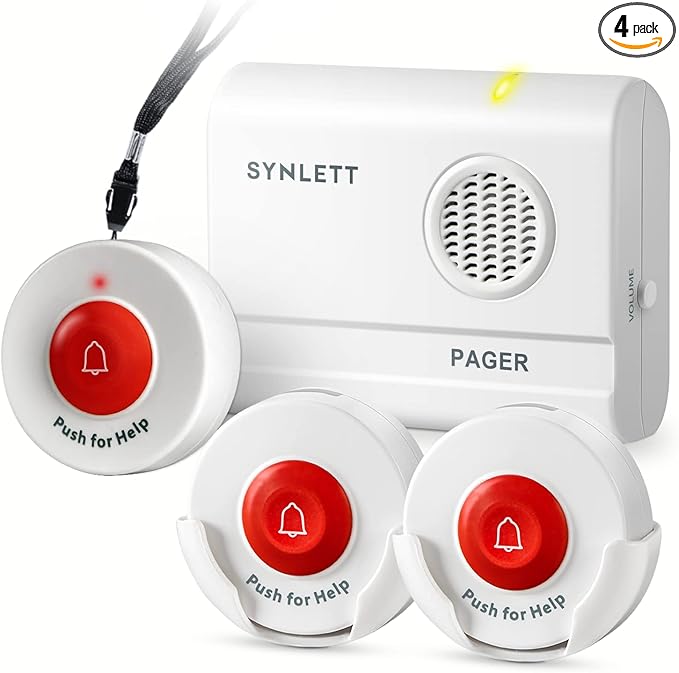 Caregiver Pager Wireless Nurse Call Buttons by SYNLETT