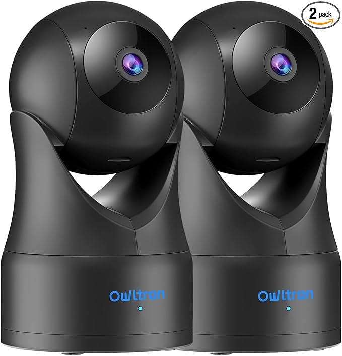 owltron Security Camera Indoor 2K, 360 Pan/Tilt Home Security Cameras by OWLTRON