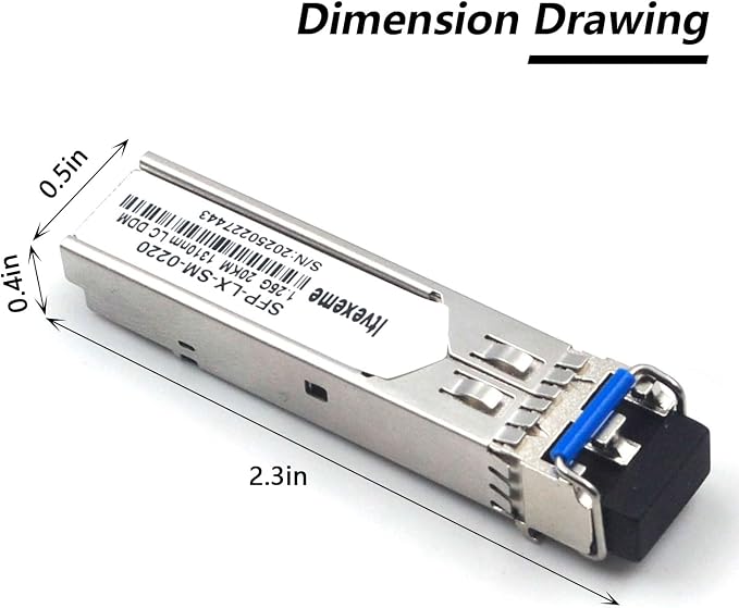 2 Pack 1.25G SFP Network Transceiver Module, 1000Base-LX Single Mode, 1310nm SMF - Image 2