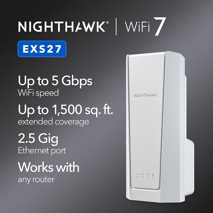 NETGEAR WiFi 7 Range Extender – Add up to 1, 500 sq. ft. and 45 Devices - Image 2