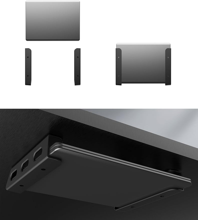 Under Desk Laptop Holder/Wall Mount, Compatible by TYAMTOGSM