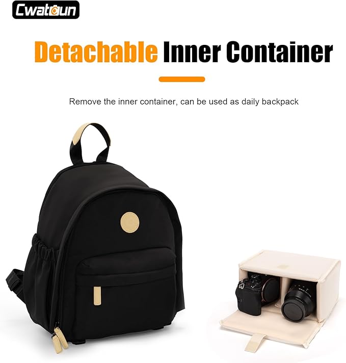 Cwatcun Camera Backpack Bag Small - Image 4
