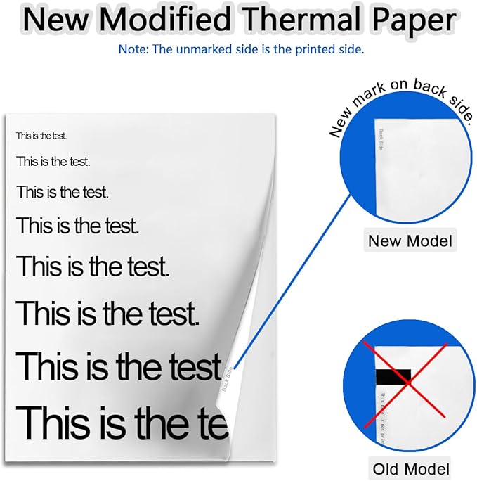 400-Sheet Thermal Printer Paper 8.5 x 11 white Continuous Folded Paper 8.5 x 11 - Image 6