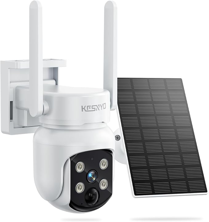 4MP Solar Security Camera, WiFi Camera by KCSNYOCamera