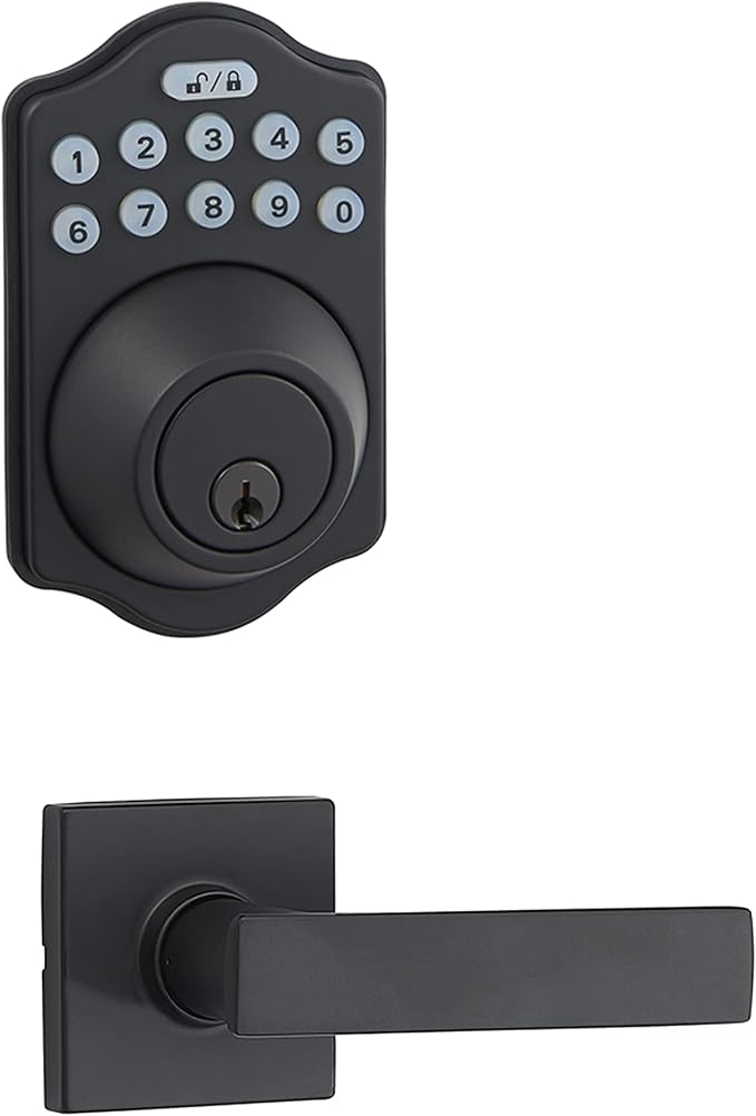 Amazon Basics Traditional Electronic Keypad, Keyless Entry Door Lock Deadbolt - Image 2