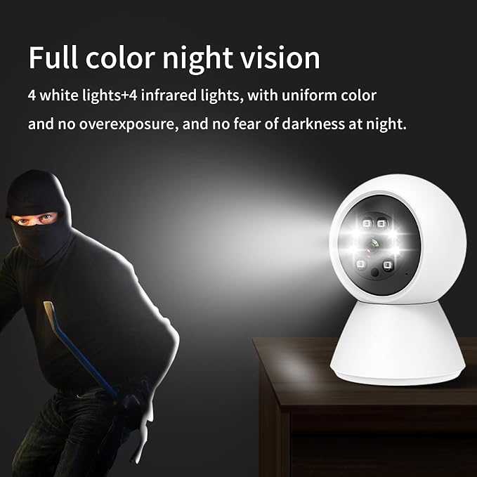 EVERSECU HD 2K 3.0MP WiFi Home Security Camera, Humanoid Auto Tracking - Image 7