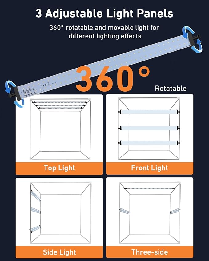 DUCLUS Light Box Photography, 32×32inch Professional Photo Studio Booth Photobox - Image 4