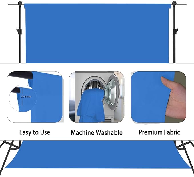 Royal Blue Backdrop, Photo Booth Portrait Photography Backdrops, Studio Blue - Image 6