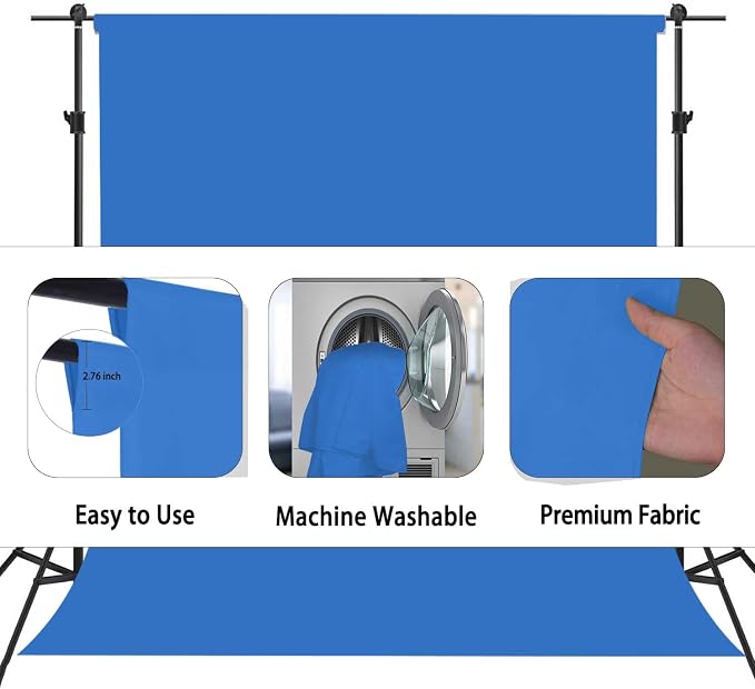 Royal Blue Backdrop, Photo Booth Portrait Photography Backdrops, Studio Blue - Image 6