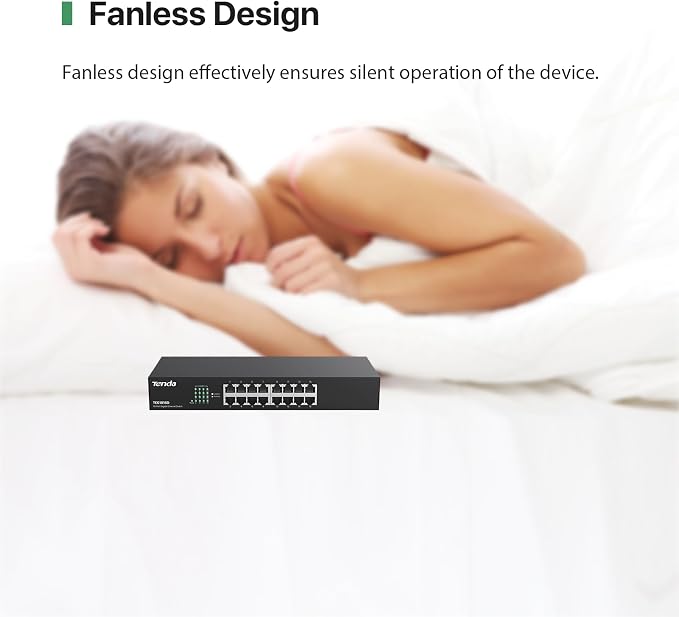 Tenda 16 Port Gigabit Ethernet Switch | Desktop/Rackmount Network Switch | - Image 7