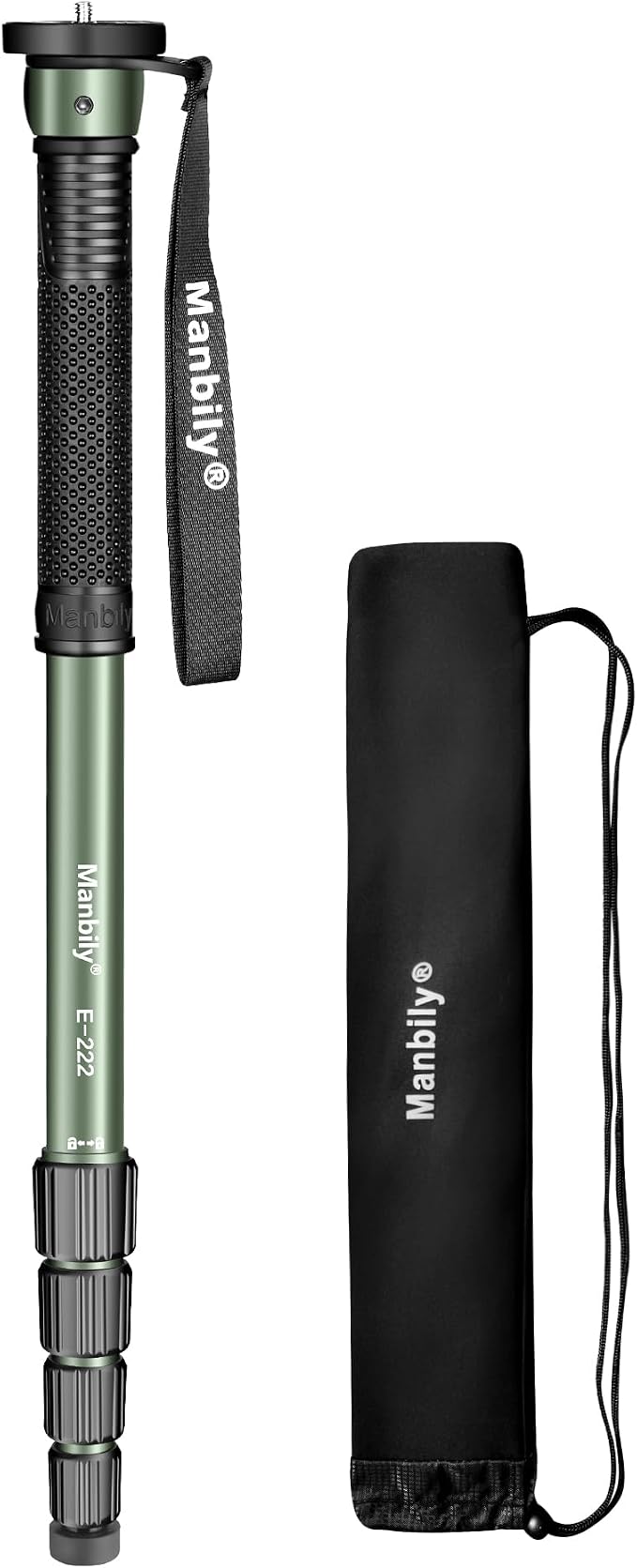 Manbily 65-Inch Camera Monopod, 5 Sections Aluminum Travel Monopod by Manbily