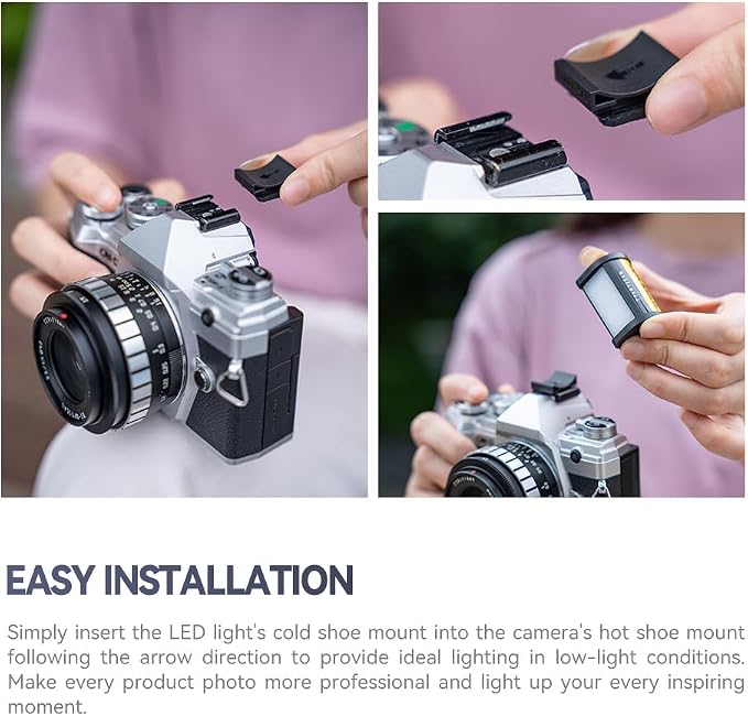 TTArtisan Magnetic Led Light 3 Colors 3000K/4500K/6000K Cold Shoe Lights - Image 2