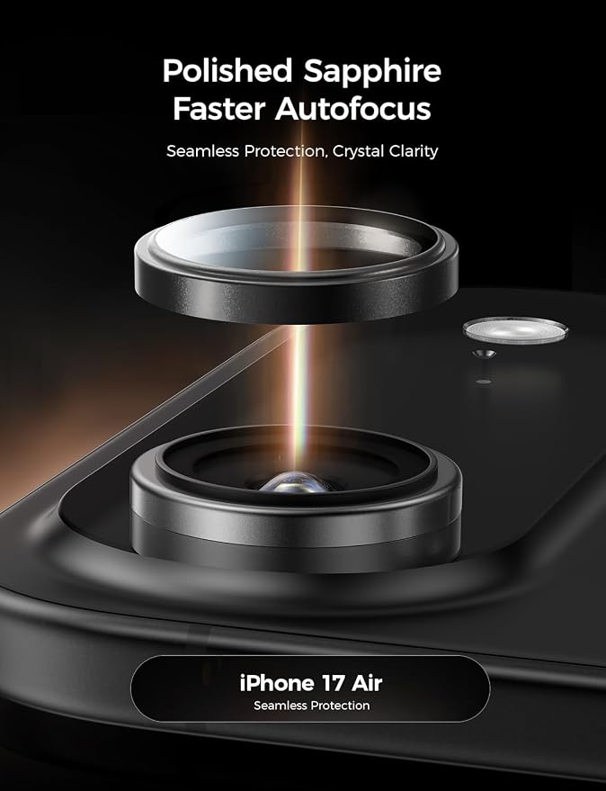 MAGIC JOHN for iPhone Air Camera Lens Protector 9H Aerospace Tempered Glass - Image 5