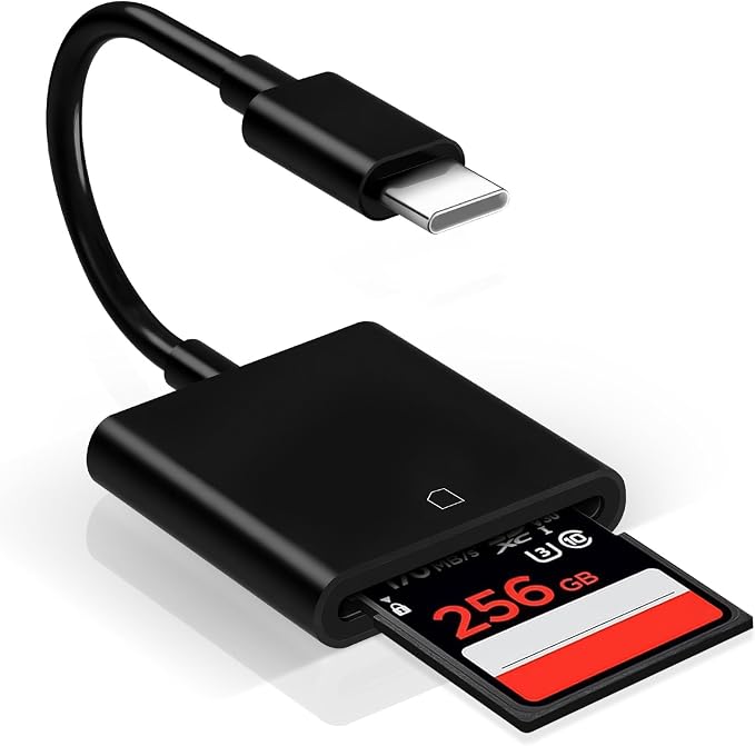 USBC to SD Card Reader for iPhone 17, Camera Adapter to iPhone 17, Digital by MTIQHS