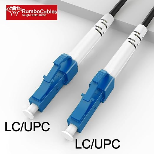 30 Feet Outdoor Simplex Fiber Optic Cable, OS2 LC to LC Single Mode Fiber Patch - Image 2