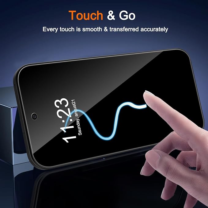 Milomdoi 3 Pack Privacy Screen Protector - Image 6