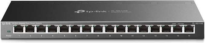 TP-Link 16 Port Gigabit Switch | Easy Smart Managed | Plug & Play | Limited by TP-Link