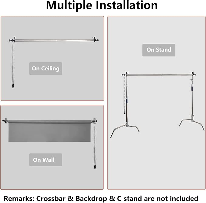 Photography Backdrop Roller Support System, 1 Roller - Image 6