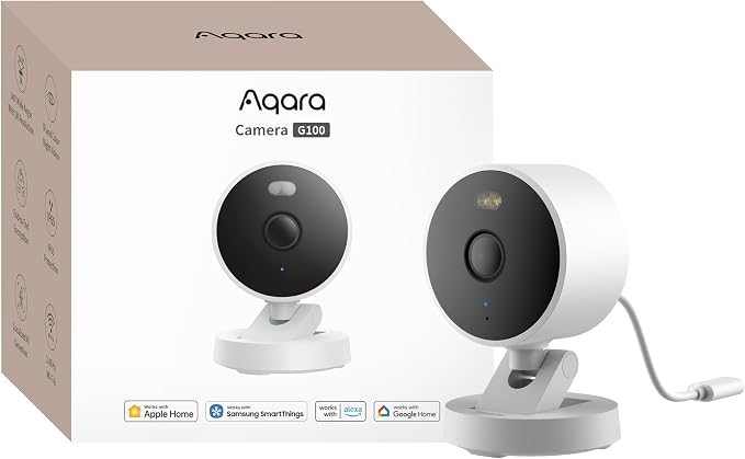 Aqara G100, 2K Indoor/Outdoor Security Camera, HomeKit Secure Video, 2-Way Audio by Aqara