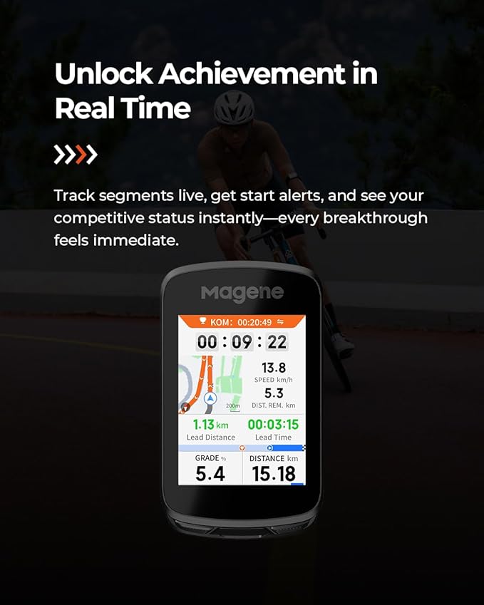 Magene C606 Pro GPS Bike Computer – 2.8" Transflective Touchscreen, 25Hr Battery - Image 6