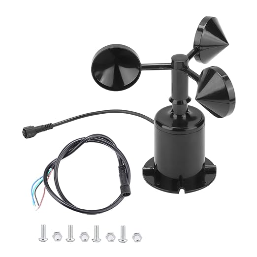 Dioche 3 Cup Anemometer 0-70ms Pulse Output Wind Speed Sensor Anemometer – High - Image 6
