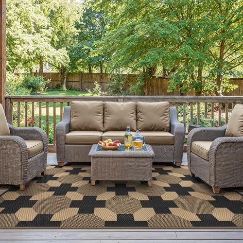GENIMO Outdoor Rug, Waterproof Plastic Rugs - Image 3