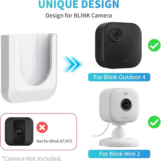 Blink Mini 2 Camera Adhesive Wall Mount Bracket, Strong Adhesive Durable Camera - Image 3