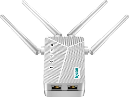 WiFi Extender Signal Booster Covers Up to 15000 Sq Ft by Hyzom