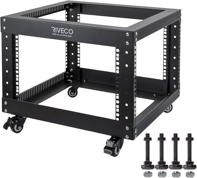 RIVECO 6U Open Frame Server Rack by RIVECO