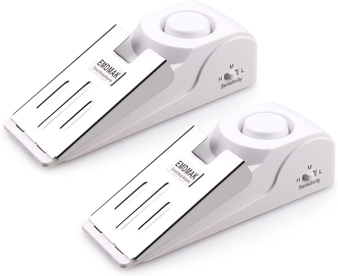 EMDMAK Door Stop Alarm with 120DB Siren Door Stop by EMDMAK%C2%AE