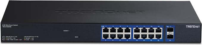 TRENDnet 18-Port Multi-Gig Web Smart Switch, TEG-3182WS, 16 x 2.5Gb Ports - Image 7