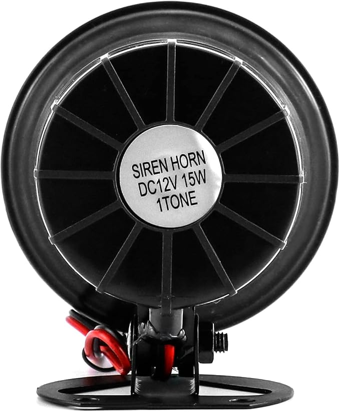 QWORK Electric Siren Horn, DC 12V Security Loud Wired Alarm Siren - Image 4