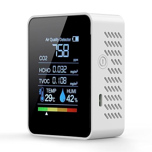 5-in-1 Indoor Air Quality Monitor, Professional Portable Detector&Accurate CO2 by Unknown