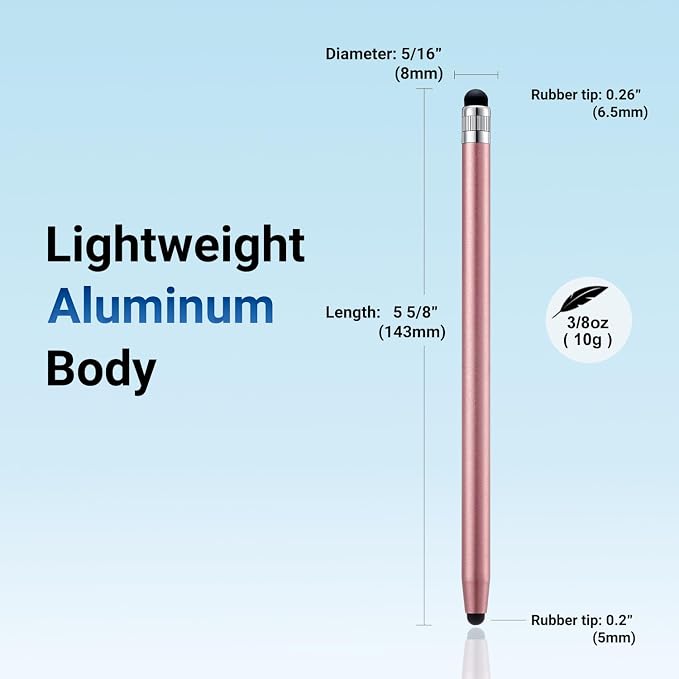 LINFANC 12Pcs Rose Gold Stylus Pen - Image 4
