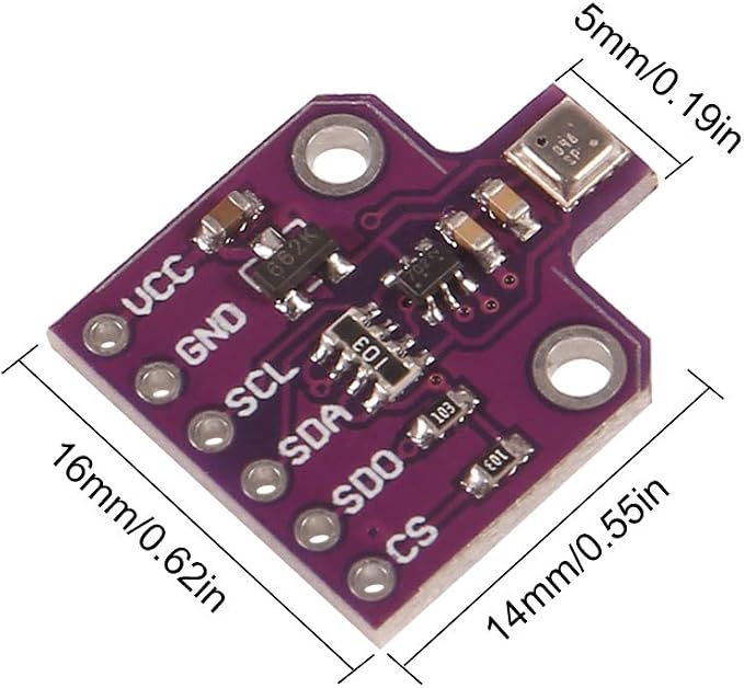 ACEIRMC BME680 Digital Temperature Humidity Pressure Sensor Breakout Board - Image 5