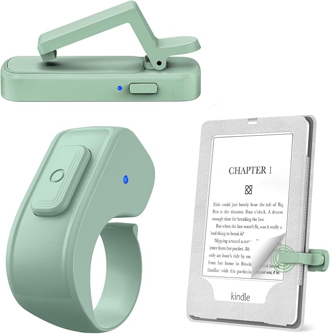 Page Turner Ring for Kindle, Remote Control for iPhone iPad Android Tablets by JIMZOO