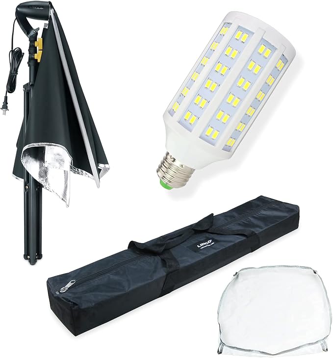 LINCO LED Softbox Photography Lighting Kit 20"x28" Professional Photography - Image 7