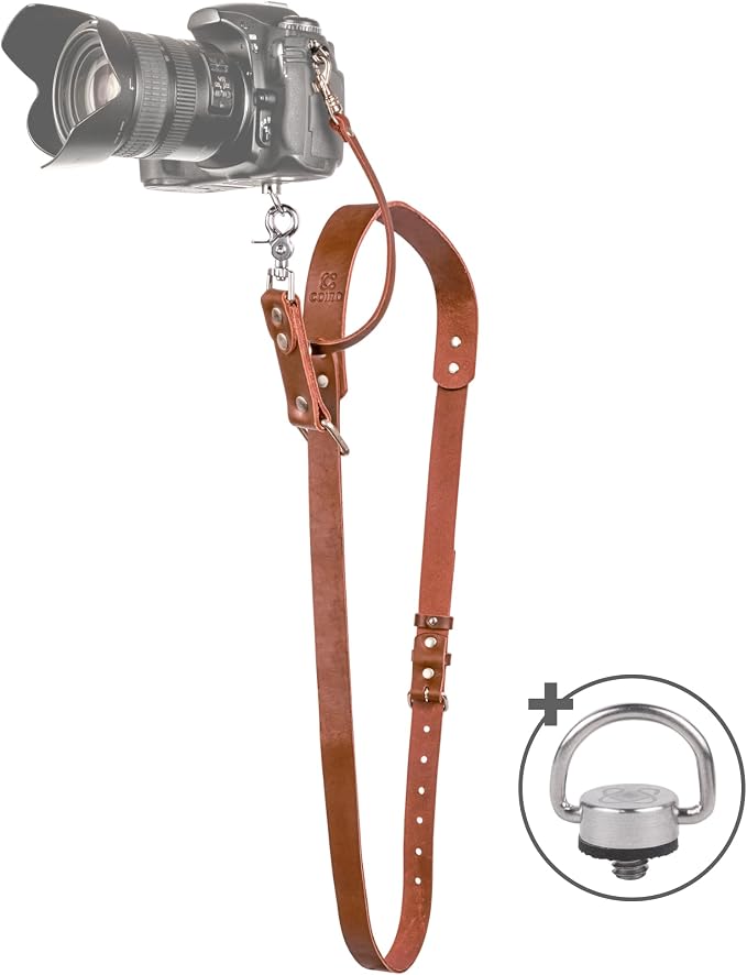C Coiro Leather Camera Strap Crossbody by CCoiro