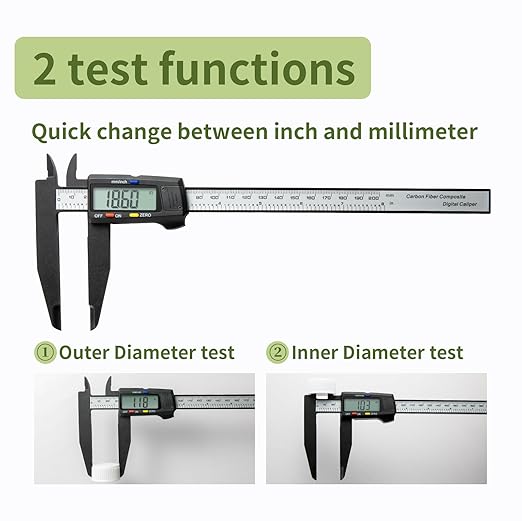 Digital Caliper 0-8" Measuring Tool, Micrometer Caliper - Image 3