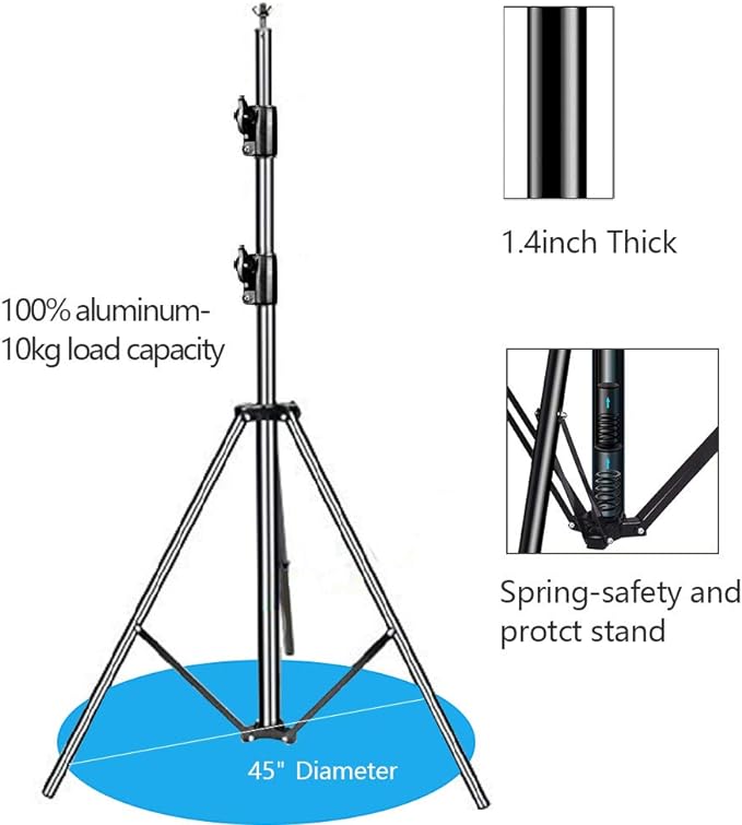 HYJ-INC 12ft x 10ft Photo Video Studio Heavy Duty Adjustable Photography Muslin - Image 5