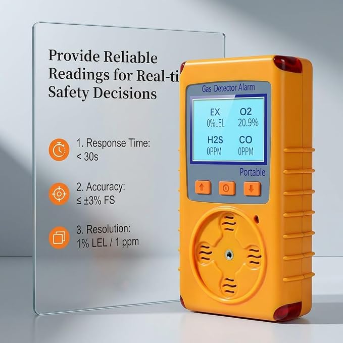 4 Gas Monitor Multi Gas Detector - Image 3