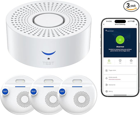 Nuleto WiFi Water Leak Detector 1s, Smart Water Sensor Alarm, Water Alarm by Nuleto