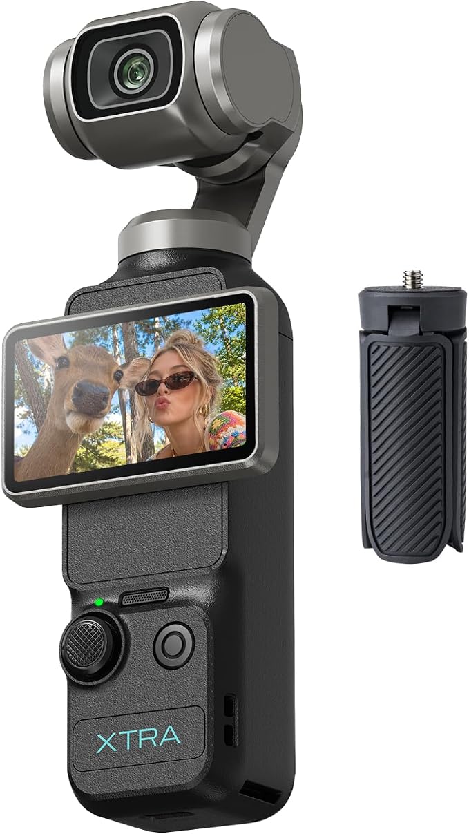 Xtra Muse with Mini Tripod Combo, Vlogging Camera with 1'' CMOS & 4K/120fps by XTRA