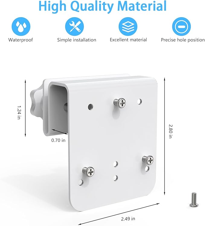 Gutter Mount for AOSU Solar Security Cameras Outdoor Wireless and ANSQUE - Image 2